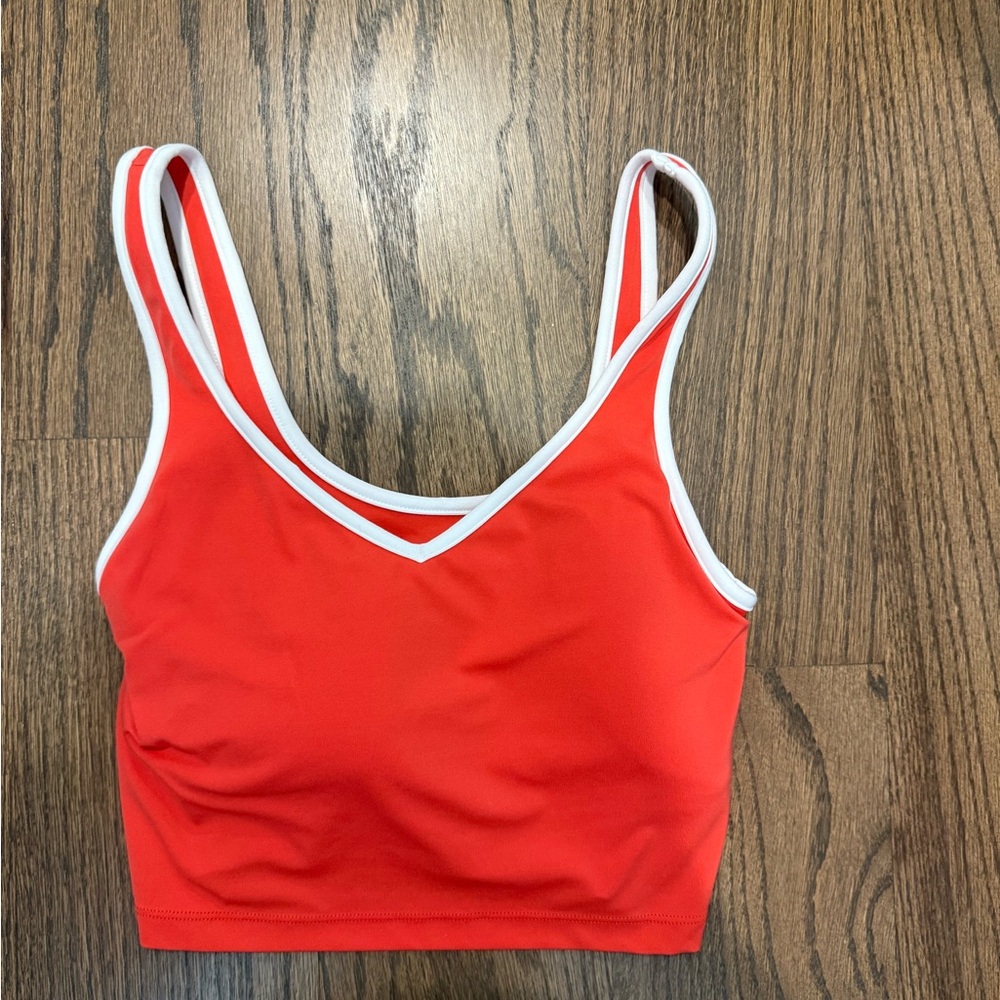 Aerie Red Double Strap Tank Top